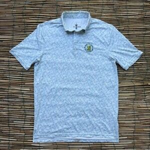 U.S. Open 122nd The Country Club Golf Polo Shirt Men's Small Blue Floral Summer